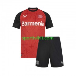 Completo da calcio Bambini Bayer 04 Leverkusen Maglia Prima 2024-2025 Manica Corta
