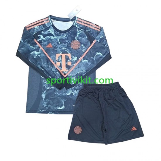 Completo da calcio Bambini FC Bayern München Maglia Seconda 2024-2025 Manica Lunga