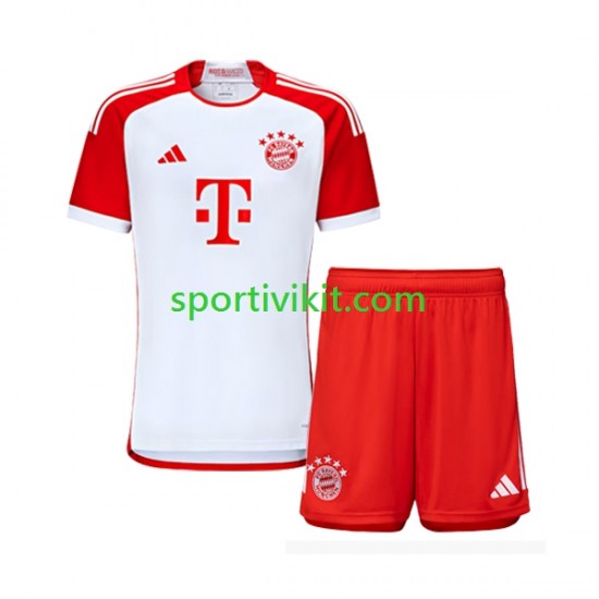 Completo da calcio Bambini FC Bayern München Maglia Prima 2023-2024 Manica Corta Completo da calcio Bambini FC Bayern München Maglia Prima 2023-2024 Manica Corta