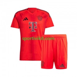 Completo da calcio Bambini FC Bayern München Rosso Maglia Prima 2024-2025 Manica Corta