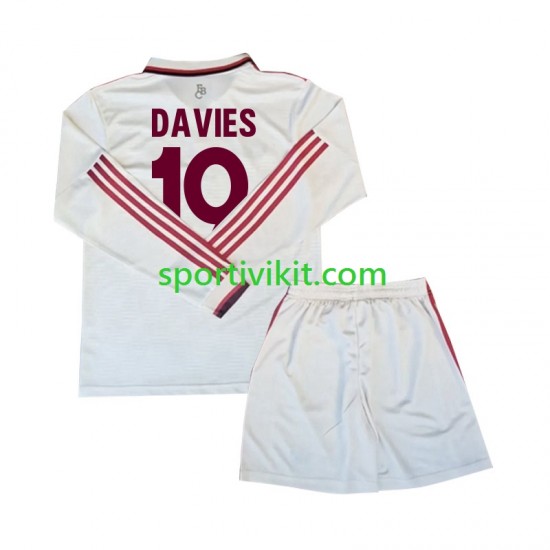 Completo da calcio Bambini FC Bayern München Davies 19 Maglia Terza 2024-2025 Manica Lunga