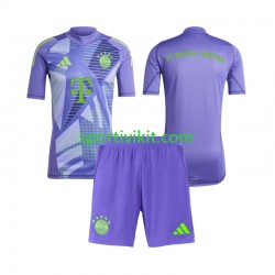Completo da calcio Bambini FC Bayern München Portiere Maglia Seconda 2024-2025 Manica Corta