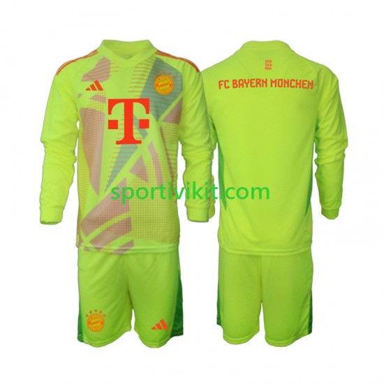 Completo da calcio Bambini FC Bayern München Portiere Maglia Prima 2024-2025 Manica Lunga Completo da calcio Bambini FC Bayern München Portiere Maglia Prima 2024-2025 Manica Lunga