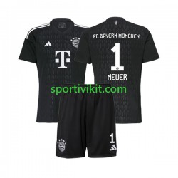Completo da calcio Bambini FC Bayern München Portiere Manuel Neuer 1 Maglia Prima 2023-2024 Manica Corta