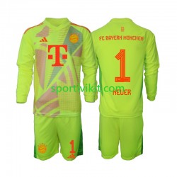 Completo da calcio Bambini FC Bayern München Portiere Manuel Neuer 1 Maglia Prima 2024-2025 Manica Lunga