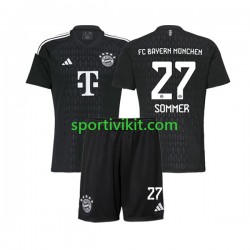 Completo da calcio Bambini FC Bayern München Portiere Yann Sommer 27 Maglia Prima 2023-2024 Manica Corta