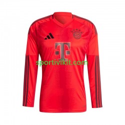 FC Bayern München Rosso Uomo Maglia Prima 2024-2025 Manica Lunga