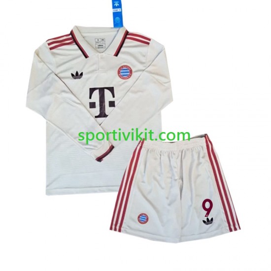 Completo da calcio Bambini FC Bayern München Kane 9 Maglia Terza 2024-2025 Manica Lunga