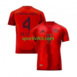 FC Bayern München Matthijs de Ligt 4 Rosso Uomo Maglia Prima 2024-2025 Manica Corta