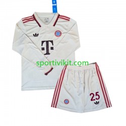 Completo da calcio Bambini FC Bayern München Muller 25 Maglia Terza 2024-2025 Manica Lunga