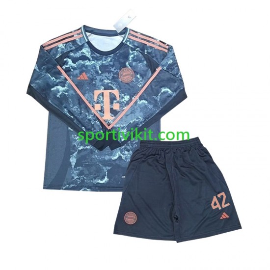Completo da calcio Bambini FC Bayern München Musiala 42 Maglia Seconda 2024-2025 Manica Lunga