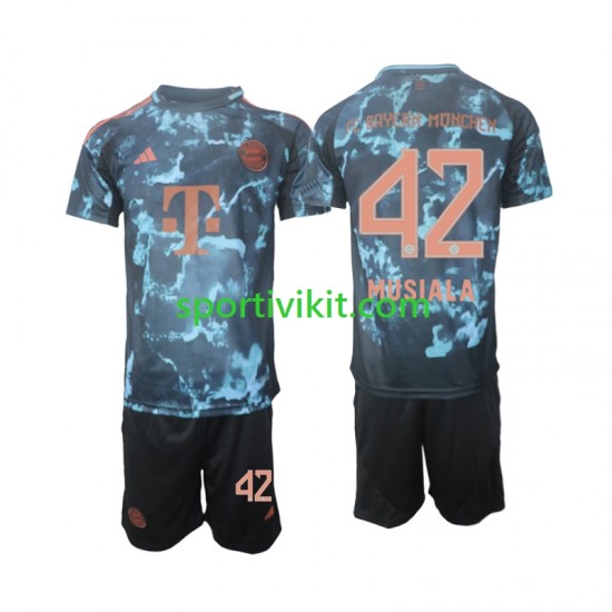 Completo da calcio Bambini FC Bayern München Musiala 42 Maglia Seconda 2024-2025 Manica Corta