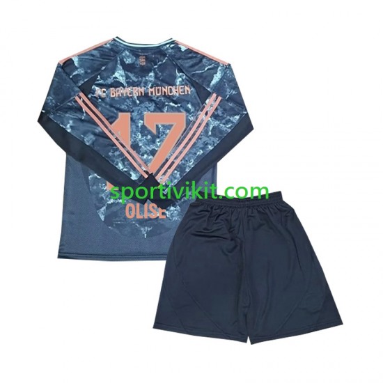 Completo da calcio Bambini FC Bayern München Olise 17 Maglia Seconda 2024-2025 Manica Lunga