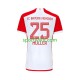 FC Bayern München Thomas Muller 25 Uomo Maglia Prima 2023-2024 Manica Corta