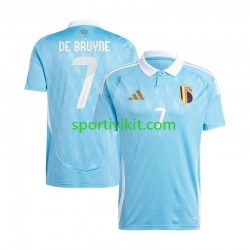Belgio De Bruyne 7 Uomo Maglia Seconda Euro 2024 Manica Corta