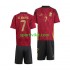 Completo da calcio Bambini Belgio De Bruyne 7 Maglia Prima Euro 2024 Manica Corta