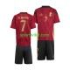 Completo da calcio Bambini Belgio De Bruyne 7 Maglia Prima Euro 2024 Manica Corta