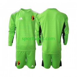 Completo da calcio Bambini Belgio Portiere 2021-2022 Maglia Prima Manica Lunga