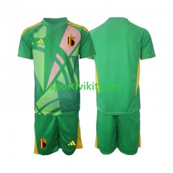 Completo da calcio Bambini Belgio Portiere Maglia Terza Euro 2024 Manica Corta