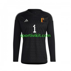 Belgio Portiere Courtois 1 2022 Uomo Maglia Seconda Manica Lunga