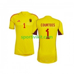 Belgio Portiere Courtois 1 Uomo Maglia Seconda Coppa del Mondo 2022 Manica Corta
