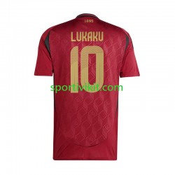 Belgio Romelu Lukaku 10 Uomo Maglia Prima Euro 2024 Manica Corta