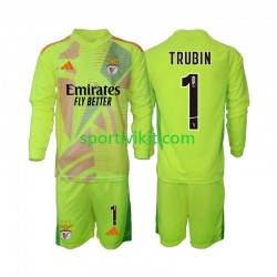 Completo da calcio Bambini Benfica Portiere Anatolij Trubin 1 Maglia Prima 2024-2025 Manica Lunga