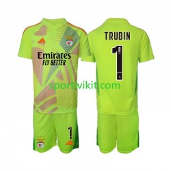 Completo da calcio Bambini Benfica Portiere Anatolij Trubin 1 Maglia Prima 2024-2025 Manica Corta