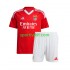 Completo da calcio Bambini Benfica Rosso Maglia Prima 2024-2025 Manica Corta