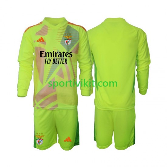 Completo da calcio Bambini Benfica Portiere Maglia Prima 2024-2025 Manica Lunga Completo da calcio Bambini Benfica Portiere Maglia Prima 2024-2025 Manica Lunga