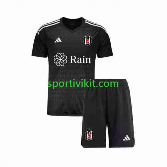 Completo da calcio Bambini Besiktas Portiere Maglia Prima 2023-2024 Manica Corta Completo da calcio Bambini Besiktas Portiere Maglia Prima 2023-2024 Manica Corta