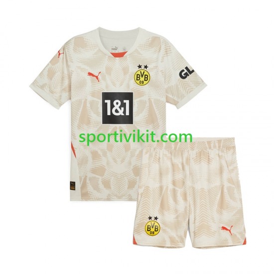 Completo da calcio Bambini Borussia Dortmund Portiere Maglia Seconda 2024-2025 Manica Corta Completo da calcio Bambini Borussia Dortmund Portiere Maglia Seconda 2024-2025 Manica Corta