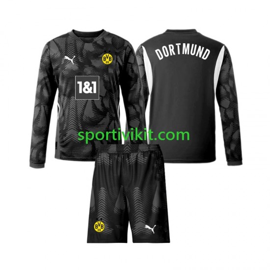 Completo da calcio Bambini Borussia Dortmund Portiere Maglia Quarto 2024-2025 Manica Lunga Completo da calcio Bambini Borussia Dortmund Portiere Maglia Quarto 2024-2025 Manica Lunga