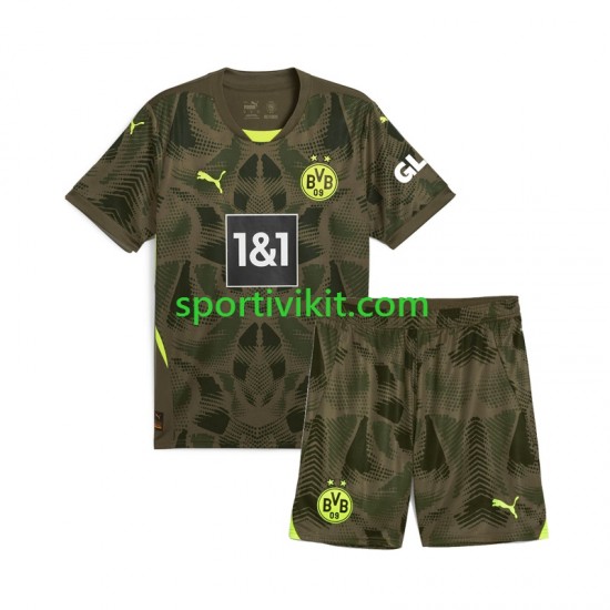 Completo da calcio Bambini Borussia Dortmund Portiere Maglia Prima 2024-2025 Manica Corta Completo da calcio Bambini Borussia Dortmund Portiere Maglia Prima 2024-2025 Manica Corta