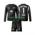 Completo da calcio Bambini Borussia Dortmund Portiere Gregor Kobel 1 Maglia Quarto 2024-2025 Manica Lunga