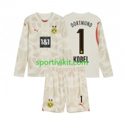 Completo da calcio Bambini Borussia Dortmund Portiere Gregor Kobel 1 Maglia Prima 2024-2025 Manica Lunga