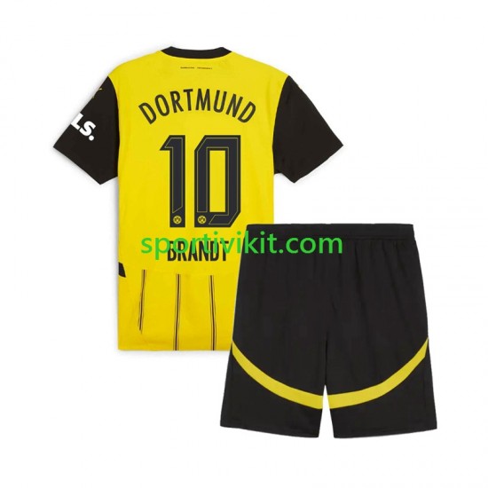 Completo da calcio Bambini Borussia Dortmund Julian Brandt 10 Maglia Prima 2024-2025 Manica Corta Completo da calcio Bambini Borussia Dortmund Julian Brandt 10 Maglia Prima 2024-2025 Manica Corta