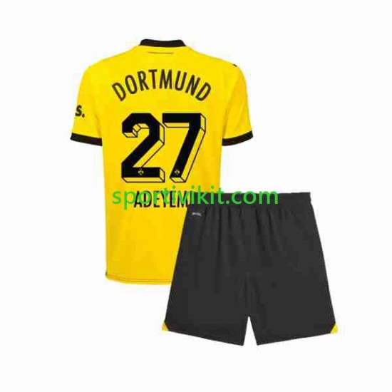 Completo da calcio Bambini Borussia Dortmund Karim Adeyemi 27 Maglia Prima 2023-2024 Manica Corta Completo da calcio Bambini Borussia Dortmund Karim Adeyemi 27 Maglia Prima 2023-2024 Manica Corta