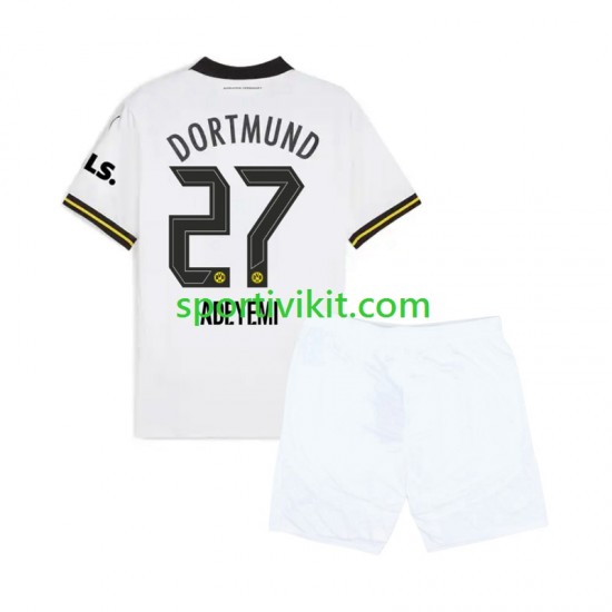 Completo da calcio Bambini Borussia Dortmund Karim Adeyemi 27 Maglia Terza 2024-2025 Manica Corta Completo da calcio Bambini Borussia Dortmund Karim Adeyemi 27 Maglia Terza 2024-2025 Manica Corta