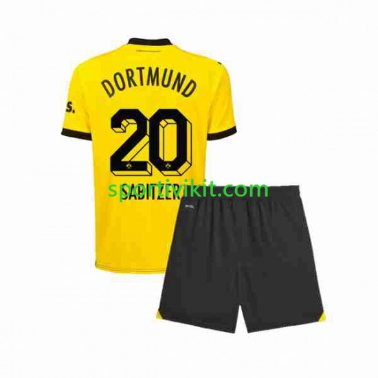 Completo da calcio Bambini Borussia Dortmund Marcel Sabitzer 20 Maglia Prima 2023-2024 Manica Corta