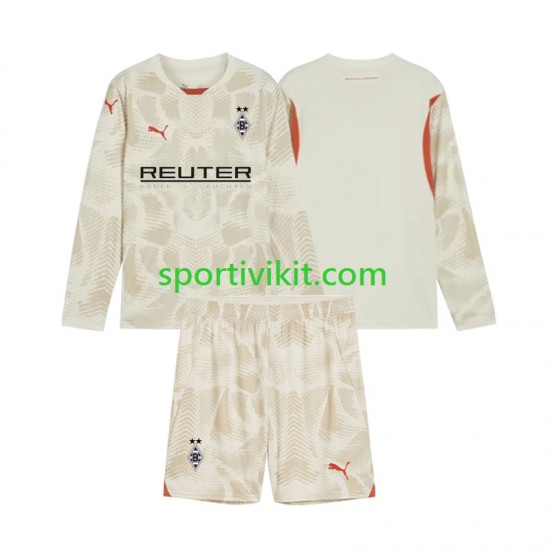 Completo da calcio Bambini Borussia Mönchengladbach Portiere Maglia Prima 2024-2025 Manica Lunga