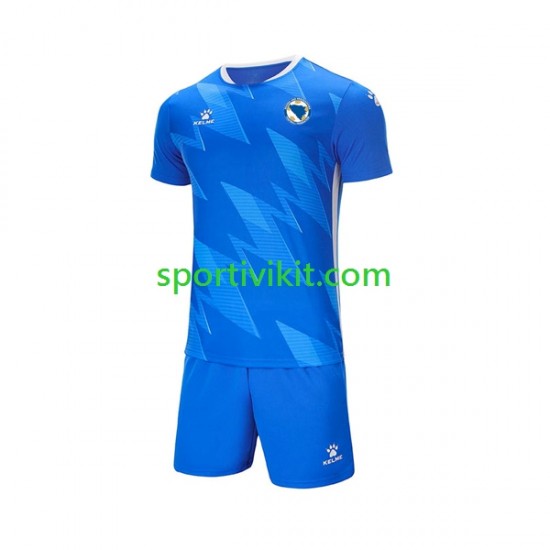 Completo da calcio Bambini Bosnia Herzegovina 2023 Maglia Prima Manica Corta Completo da calcio Bambini Bosnia Herzegovina 2023 Maglia Prima Manica Corta