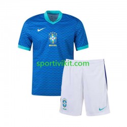 Completo da calcio Bambini Brasile Copa America Maglia Seconda 2024 Manica Corta