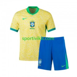 Completo da calcio Bambini Brasile Copa America Maglia Prima 2024 Manica Corta