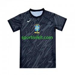 Brasile Portiere Copa America Nero Uomo Maglia Seconda 2024 Manica Corta