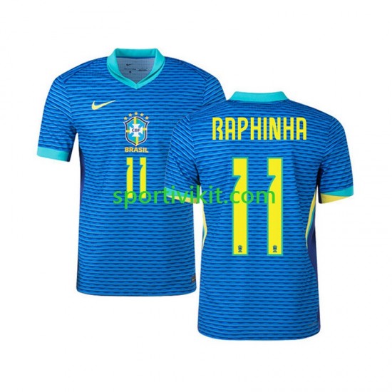 Brasile RAPHINHA 11 Uomo Maglia Seconda 2024 Manica Corta Brasile RAPHINHA 11 Uomo Maglia Seconda 2024 Manica Corta