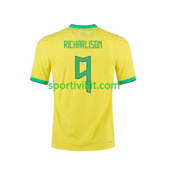Brasile RICHARLISON 9 2022 Uomo Maglia Prima Manica Corta