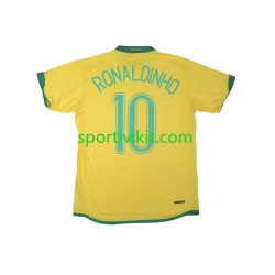 Brasile RONALDINHO 10 Retro 2006 Uomo Maglia Prima Manica Corta