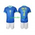 Completo da calcio Bambini Brasile VINI JR 7 Maglia Seconda 2024 Manica Corta