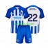 Completo da calcio Bambini Brighton Hove Albion Mitoma 22 Maglia Prima 2023-2024 Manica Corta